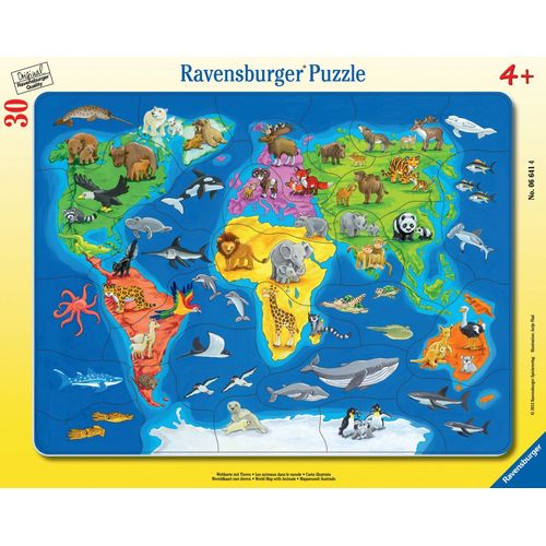 Puzzle Puzzle Cadre 30-48 P - Les Animaux Dans Le Monde