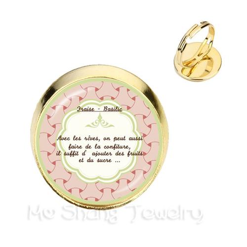 Bague Merci Maitresse, Citation De Bijoux Classique, Cabochon En Verre De 16mm, Bague Réglable, Cadeau Fait À La Main Pour Enseignant