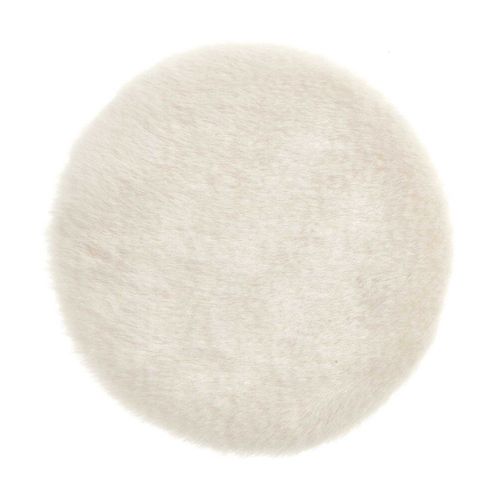 Tapis Miniature Rond, Ø 12 Cm Pour Le Monde Des Lutins - Rico Design Ecru