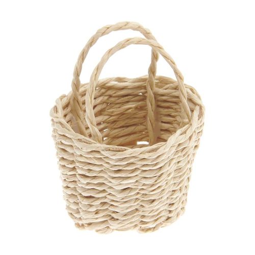 Panier Miniature Rond, 3,5 X 3,5 X 5 Cm Pour Le Monde Des Lutins - Rico Design Marron