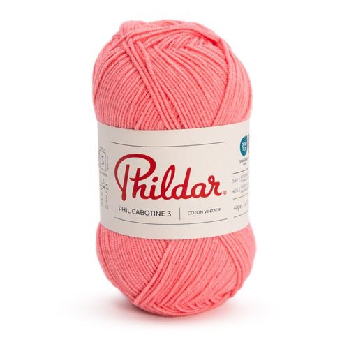 Pelote De Coton Phildar - Phil Cabotine 3 - 40g : Douceur Et Légèreté Au Rendez-Vous ! Buvard Rose