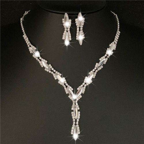 Ensembles De Bijoux De Mariage En Cristal Rouge Royal Plaqué Argent Pour Femmes, Cuir Chevelu, Long Collier, Boucles D'oreilles, Patients, Livraison Directe