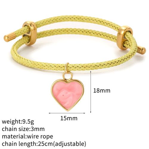 Bracelet À Breloques En Forme D'éléphant Et D'étoile Turc, Mauvais ¿Il Bleu, En Forme De C¿Ur, Style Boho, Tressé, Equipé D'un Fermoir Réglable En Acier Inoxydable, Pour Femme