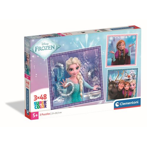 Puzzle Enfant 3x48 Pièces - La Reine Des Neiges