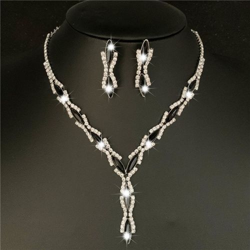 Ensembles De Bijoux De Mariage En Cristal Rouge Royal Plaqué Argent Pour Femmes, Cuir Chevelu, Long Collier, Boucles D'oreilles, Patients, Livraison Directe