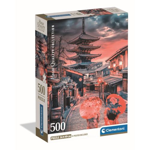 Puzzle Adulte Compact 500 Pièces - Evening In Kyoto