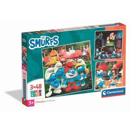 Puzzle Enfant 3x48 Pièces - Les Schtroumpfs