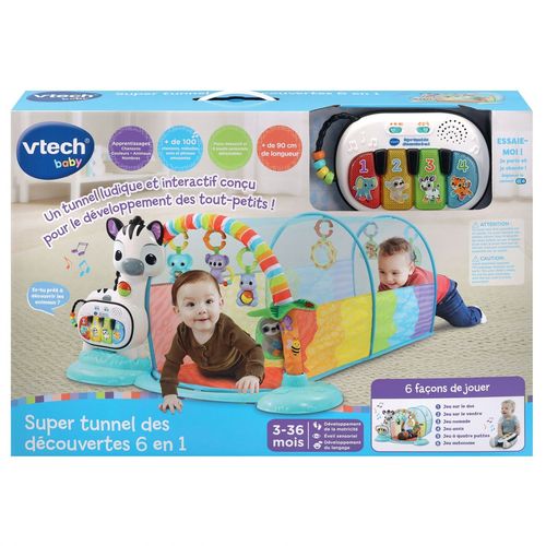Vtech Baby Super Tunnel Des Découvertes 6 En 1