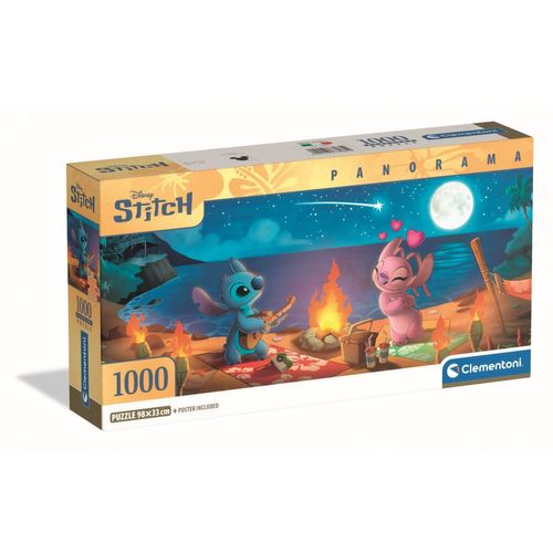 Puzzle Adulte Compact 1000 Pièces Panorama - Stitch