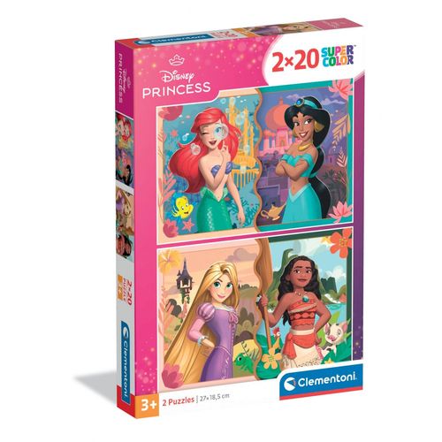 Puzzle Enfant 2x20 Pièces - Disney Princess