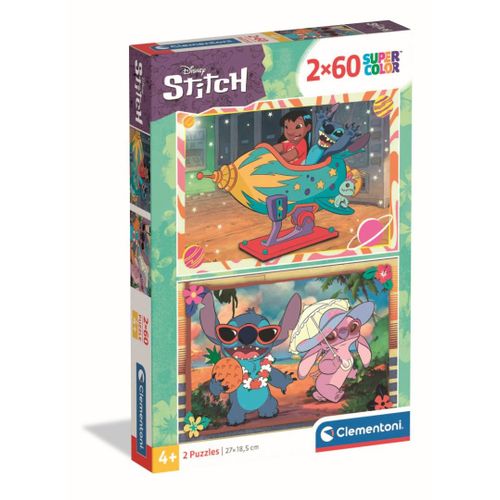 Puzzle Enfant 2x60 Pièces - Stitch