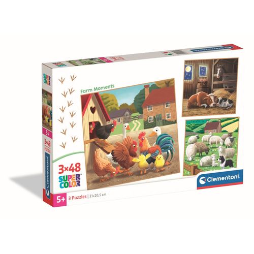 Puzzle Enfant 3x48 Pièces - Farm Moments