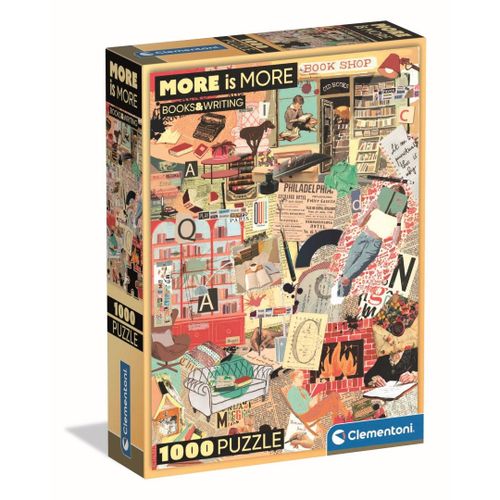 Puzzle Adulte Compact 1000 Pièces - More Is More - Books & Writing