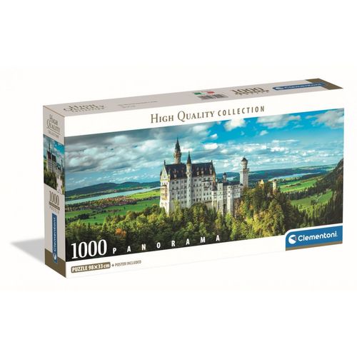 Puzzle Adulte Compact 1000 Pièces Panorama - Neuschwanstein