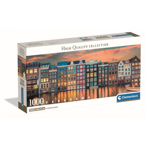 Puzzle Adulte Compact 1000 Pièces Panorama - Bright Amsterdam