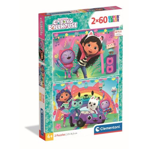 Puzzle Enfant 2x60 Pièces - Gabby Et La Maison Magique