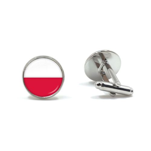 Boutons De Manchette Cabochon En Verre Pour Hommes, Cadeaux De Chemise Pour Hommes, Grèce, Jordan, Italie, Nigeria, Allemagne, Iran, République Tchèque Et Lituanie