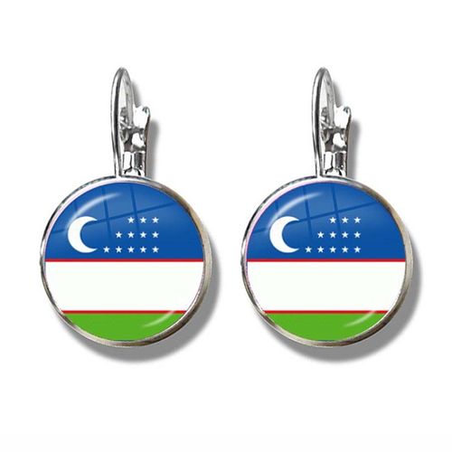 Boucles D'oreilles En Verre Avec Hameçon Pour Drapeau Français, Boucles D'oreilles Avec Drapeau National De L'irlande Du Nord, Du Pays De Galle, Du Vanuatu, De La Tonga, Du Suriname, De L'irlande, De