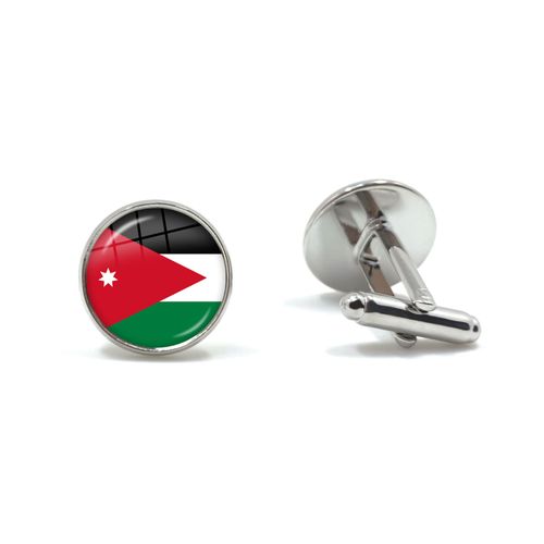 Boutons De Manchette Cabochon En Verre Pour Hommes, Cadeaux De Chemise Pour Hommes, Grèce, Jordan, Italie, Nigeria, Allemagne, Iran, République Tchèque Et Lituanie