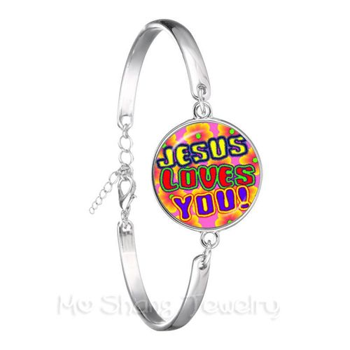 Bracelet De Remerciement À La Mode Pour Enseignant, Motif De C¿Ur Rouge, En Verre Plaqué Argent, Pour Femmes Et Hommes, Cadeaux De Thanksgiving
