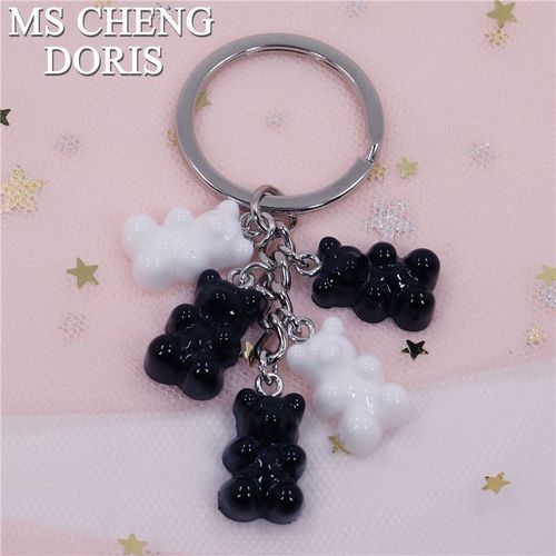 Gunibear-Porte-Clés Coloré En Résine Pour Femme Et Enfant, Pendentif À Dos Pio, 1 Pièce, Livraison Directe