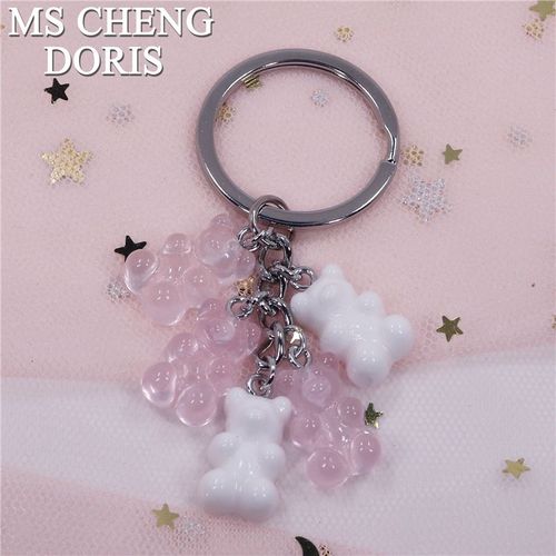 Gunibear-Porte-Clés Coloré En Résine Pour Femme Et Enfant, Pendentif À Dos Pio, 1 Pièce, Livraison Directe