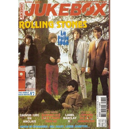 Jukebox  N° 231 : The Rolling Stones, Ray Charles, Serge Gainsbourg, Johnny Hallyday, Label Barclay, Elvis Presley, Bill Haley, Lionel Hampton, The Beatles