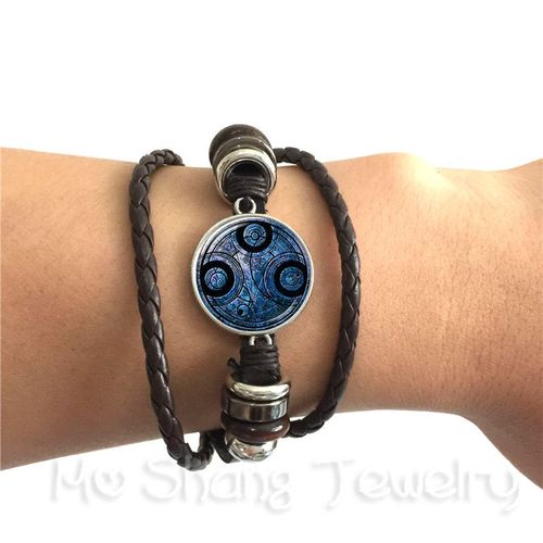 Bracelet À Breloques Avec Logo Celtique, Bijoux Faits À La Main, Soin Et Traitement Des Blessures, Adapté À La Religion, Souvenir De Croyance, Cuir Noir Et Marron