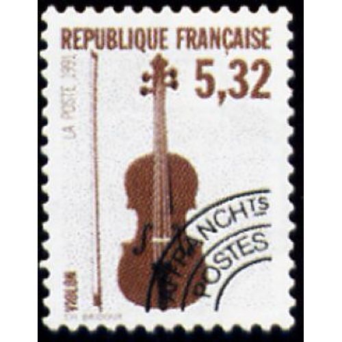 Timbre Préoblitéré France Neuf 1992 - Violon 5.32 - Yt Pre Ob N° 223