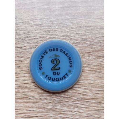 Rare Ancien Jeton En Francs Société Des Casinos Du Touquet Paris Plage- Casino-Chip Tokens Coins Gaming-France En L'etat Sur Les Photos