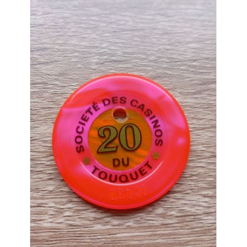 Rare Ancien Jeton En Francs Société Des Casinos Du Touquet Paris Plage- Casino-Chip Tokens Coins Gaming-France En L'etat Sur Les Photos