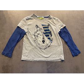 T-Shirt Manches Longues « Loup » Desigual Taille 5/6 Ans