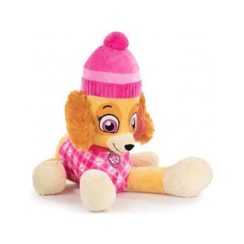 Peluche Pat Patrouille Stella Couche 50 Cm - Chienne - Set Doudou Enfant Avec Carte Tigre
