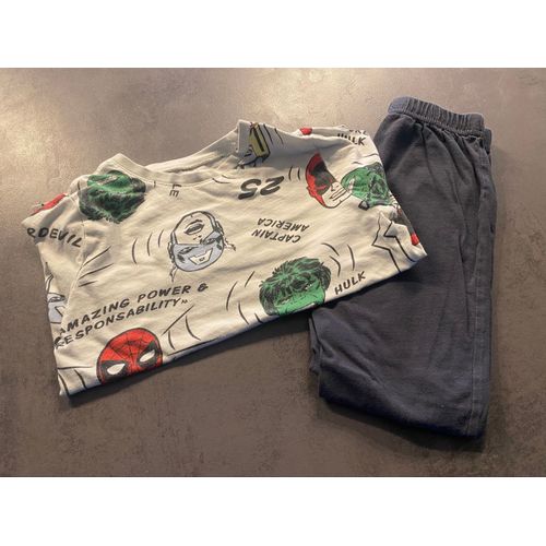 Pyjama Fin Longues Manches Marvel 2 Pièces Kiabi Taille 6 Ans