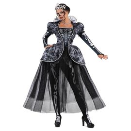 Déguisement Reine Squelette Luxe Femme - Taille: S