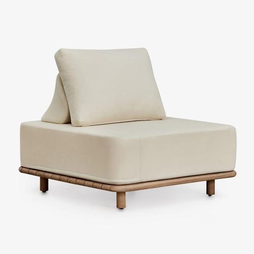 Fauteuil De Jardin En Bois D'acacia Portet Blanc Gardenia