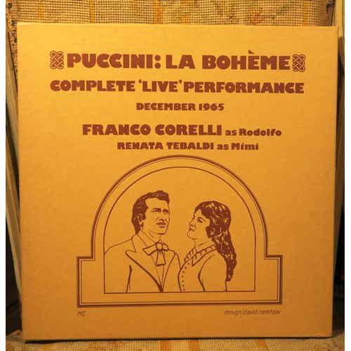 La Bohème Puccini Franco Corelli Renata Tebaldi Live 1965