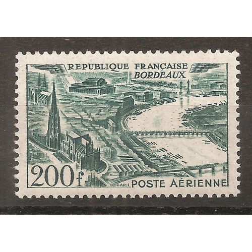 Pa 25 (1949) Poste Aérienne Bordeaux 200f N** (Cote 17,5e) (9032)
