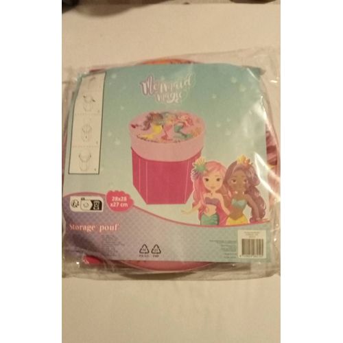 Pouf De Rangement Mermaid Magic Neuf