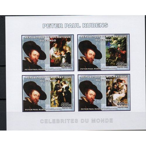 Congo-Kinshasa Timbre Pierre-Paul Rubens 2006
