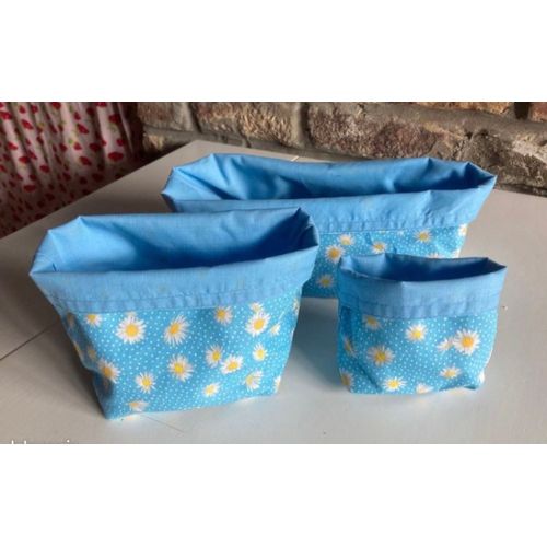 Lot 3 paniers de rangement