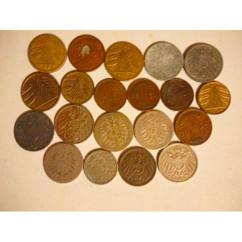 Lot De 20 Ancienne Pièce Allemande