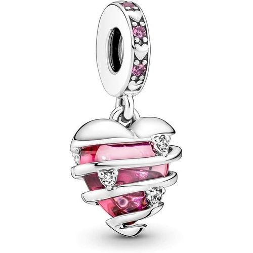 Femme Charms-Famille Amour Animaux Argent Sterling 925 Pendentif Avec Zircon Cubique Pour Bracelet