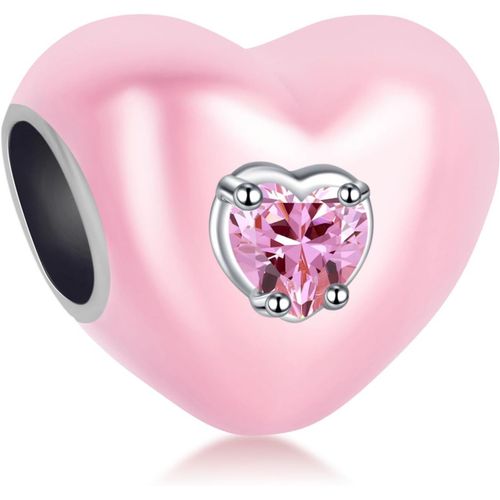 925 Sterling Silver Charm Femmes Bracelets Collier Crane Coeur Pendentif Rubis Pendentif Coeur Or Rose Bicolore Interlock Double ¿¿Toiles & Lune Cl¿¿ Aile D'ange Amour Pens¿¿E