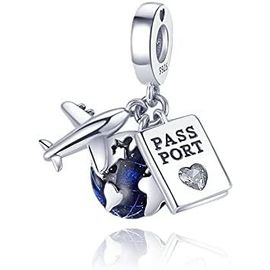 Charme Pearl En Argent Sterling 925 Pour Bracelet Et Collier