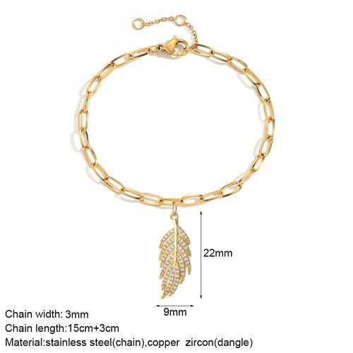 Bracelet À Breloques En Acier Inoxydable Pour Femmes, Mignon, Soleil, C¿Ur, Cerise, ¿Il Bleu Maléfique, Cuivre, Cz, Couleur Or
