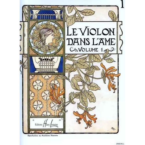 Le Violon Dans L'âme Violon Et Piano Volume 1
