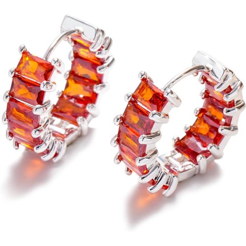 Boucles D'oreilles Cr¿¿Oles En Argent Avec Zircone Cubique Pour Femmes Et Filles, Boucles D'oreilles Huggie Hoops Plaqu¿¿Es Argent, Bijoux Pour F¿ºte De Bal