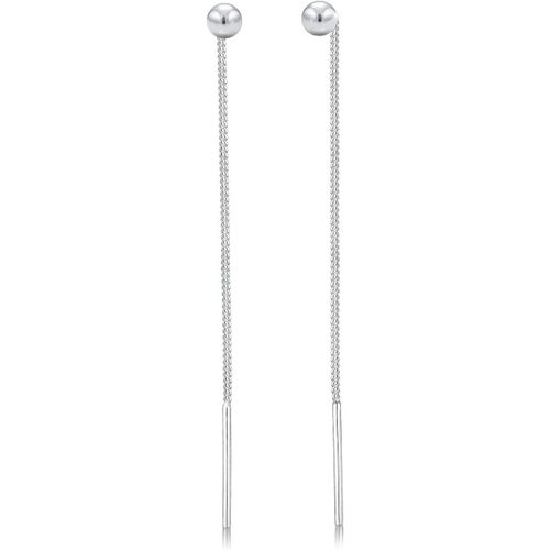 Boucles D'oreilles Pendante Globe Base Geo 925 Argent
