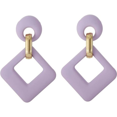 Boucles D'oreilles Rhombique Acrylique Pendantes, Boucles D'oreilles Boh¿¿Me R¿¿Tro Goutte Acrylique Hypoallerg¿¿Niques F¿ºte D'anniversaire Bijoux Cadeau Pour Femmes